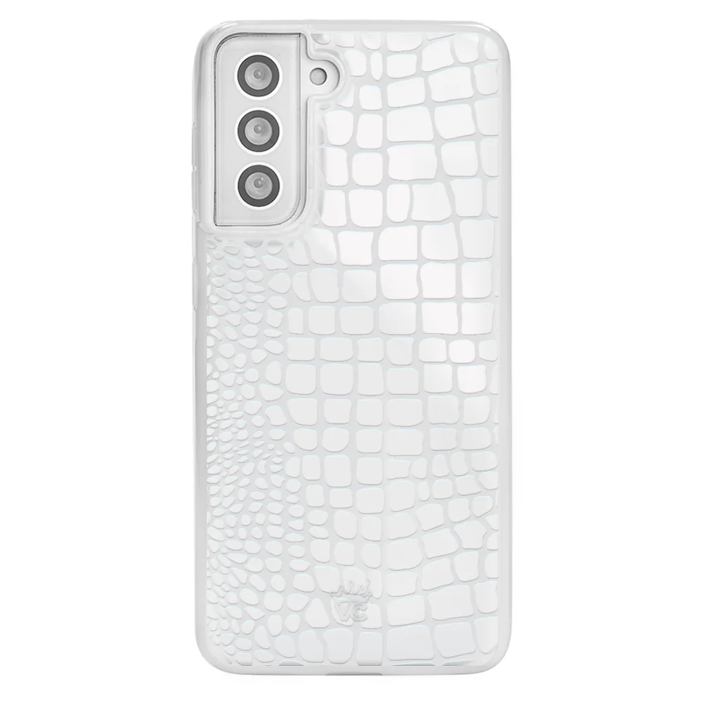 White Croc Samsung Case - Image 7
