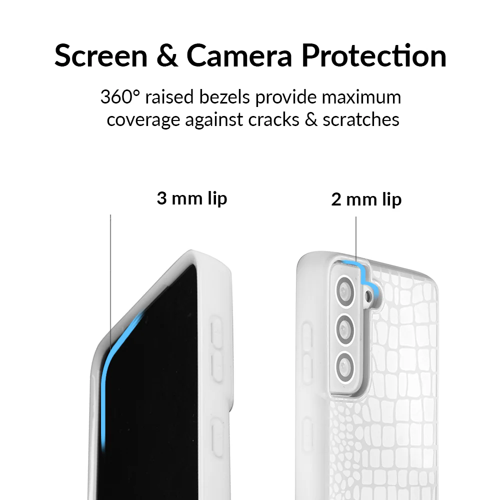 White Croc Samsung Case - Image 9