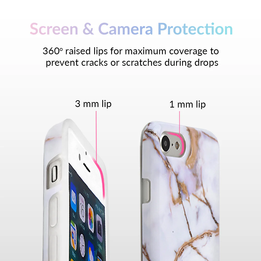 White & Gold Marble iPhone Case - Image 22