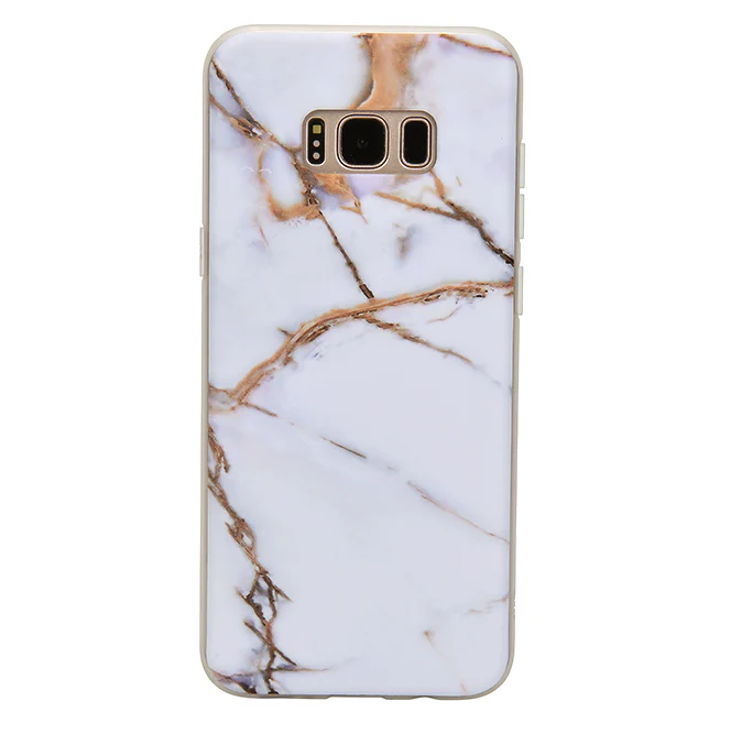 White & Gold Marble Samsung Case - Image 5