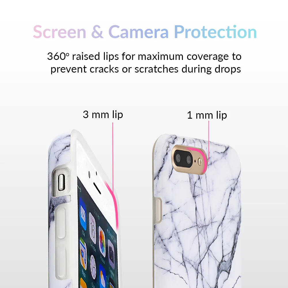 White & Gray Marble iPhone Case - Image 16