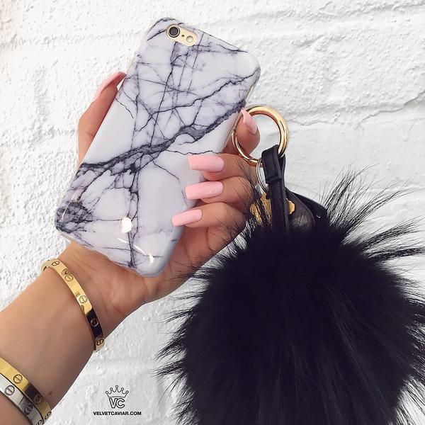 White & Gray Marble iPhone Case - Image 33