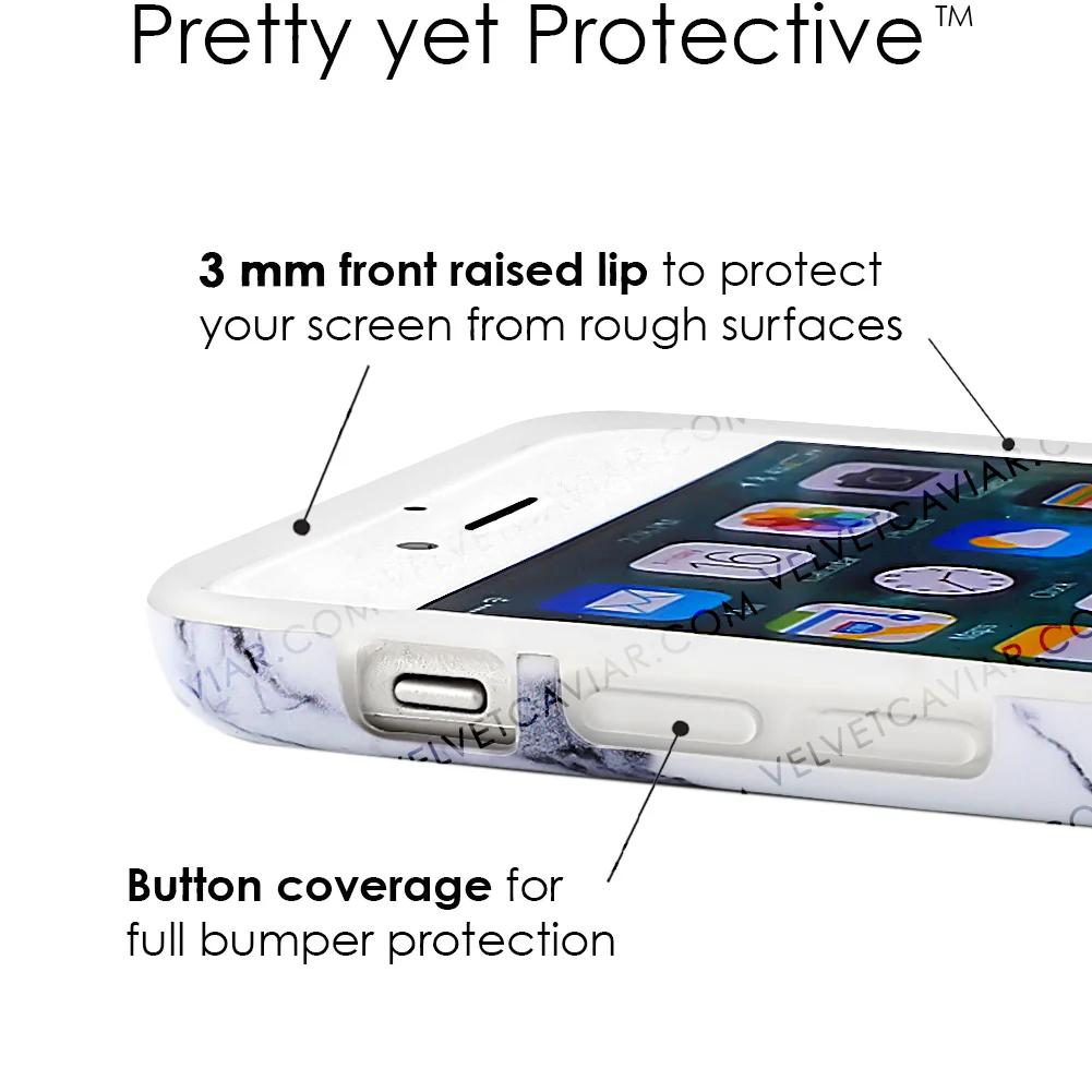 White & Gray Marble iPhone Case - Image 34