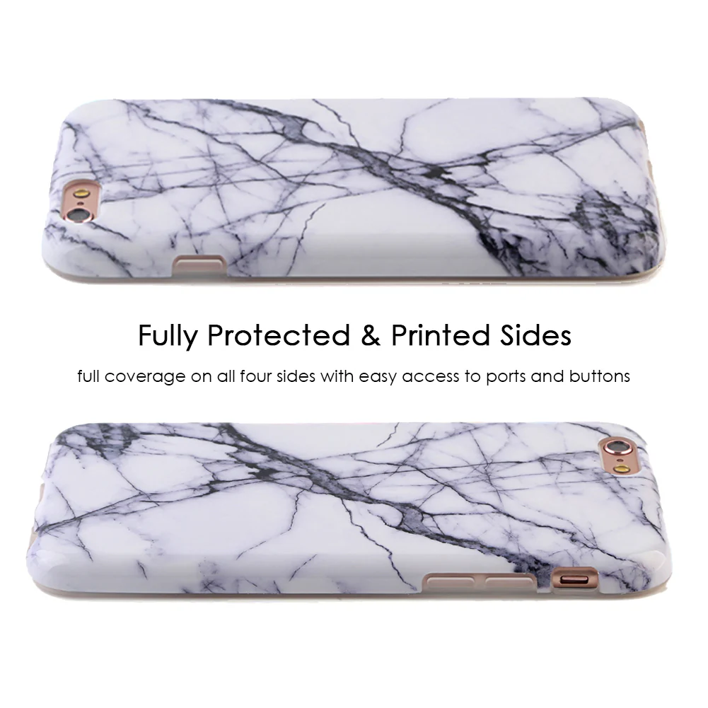 White & Gray Marble iPhone Case - Image 41