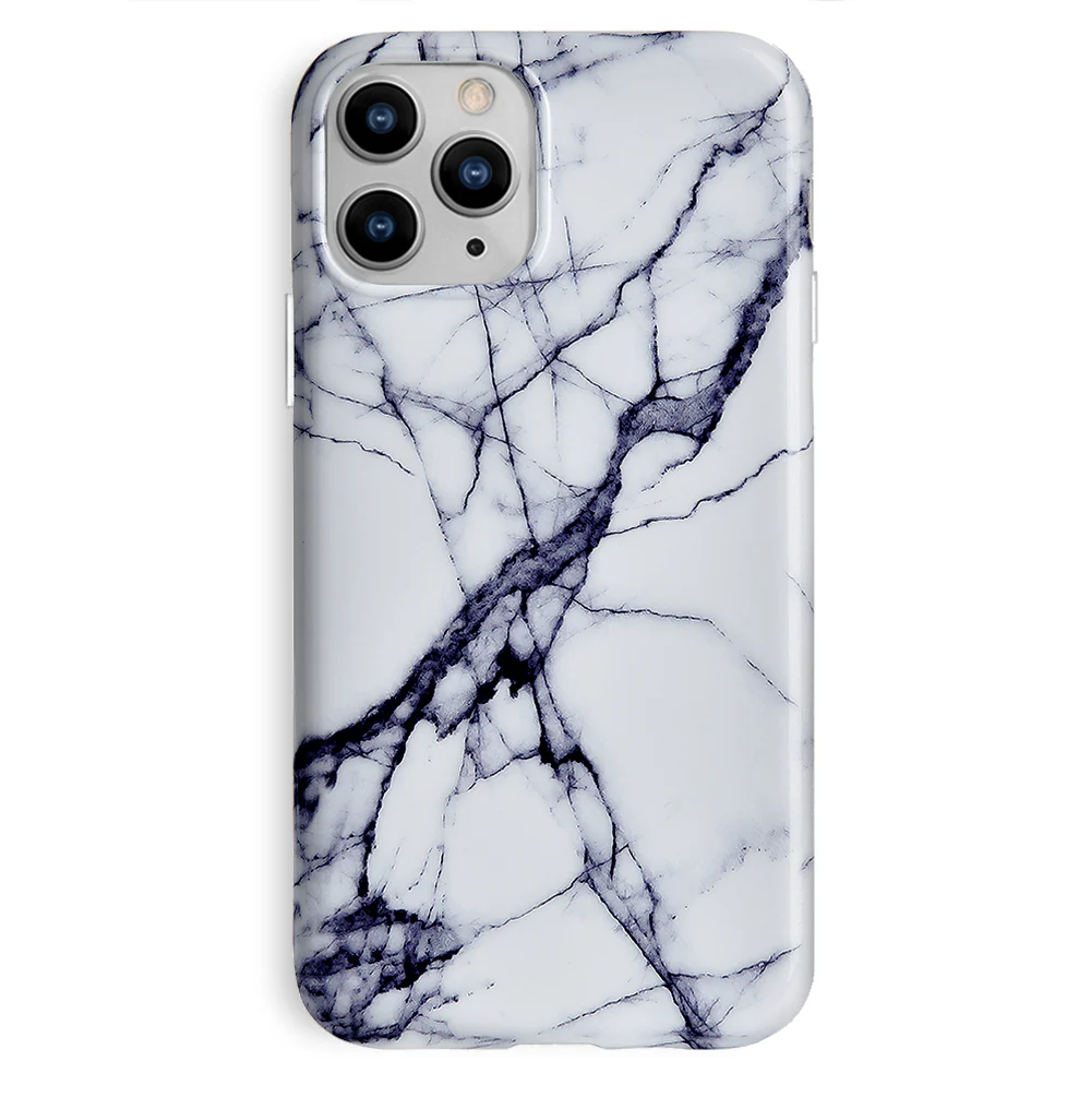 White & Gray Marble iPhone Case - Image 60