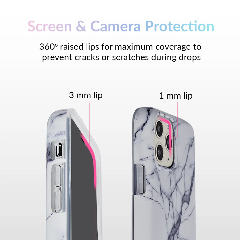 White & Gray Marble iPhone Case - Image 61