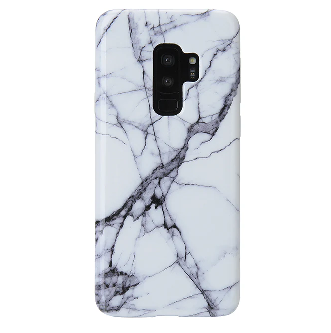 White & Gray Marble Samsung Case - Image 18