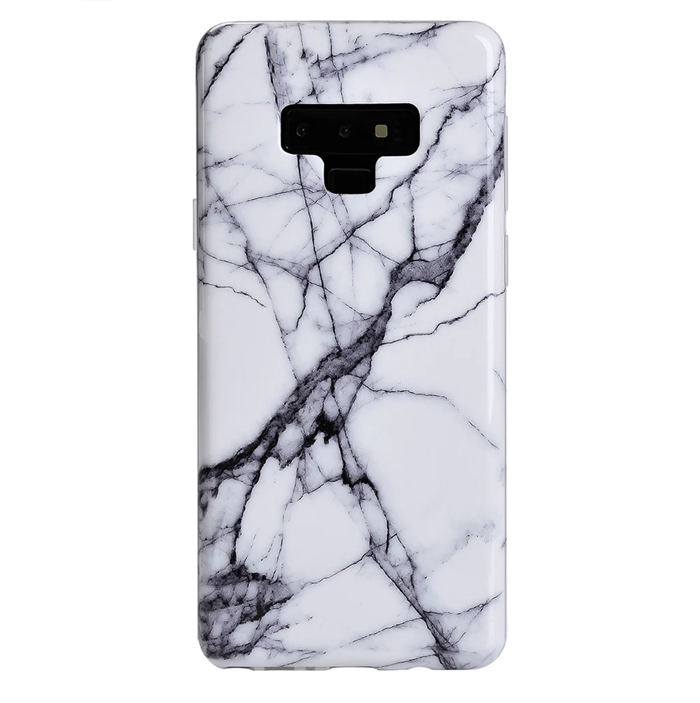 White & Gray Marble Samsung Case - Image 26