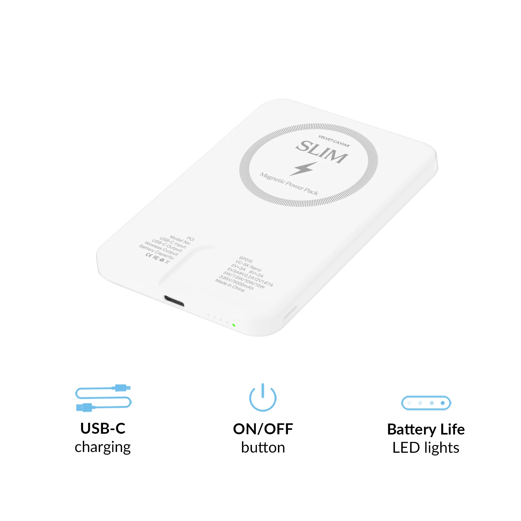 White Slim MagSafe Battery Power Pack - Image 3