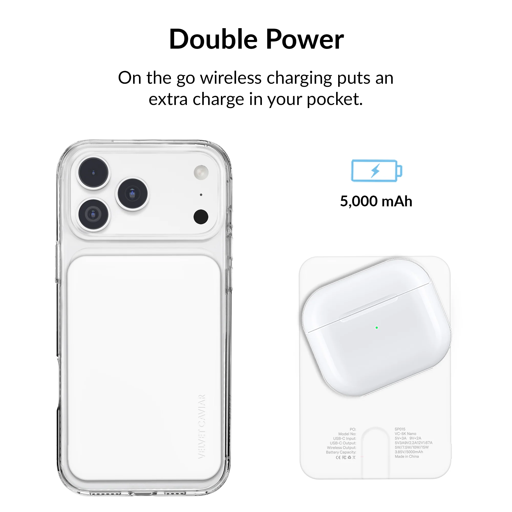 White Slim MagSafe Battery Power Pack - Image 4