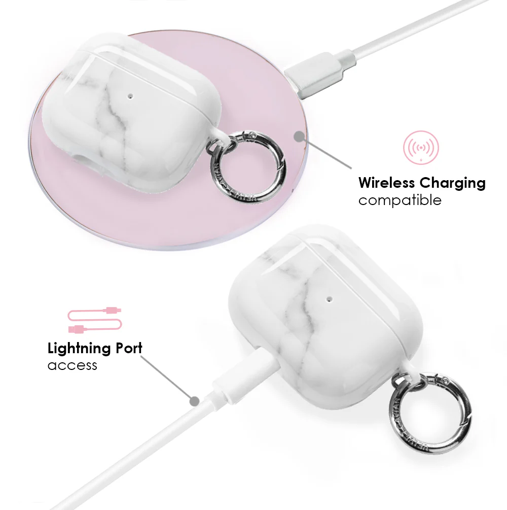 Carrara Marble AirPod Case - Image 10