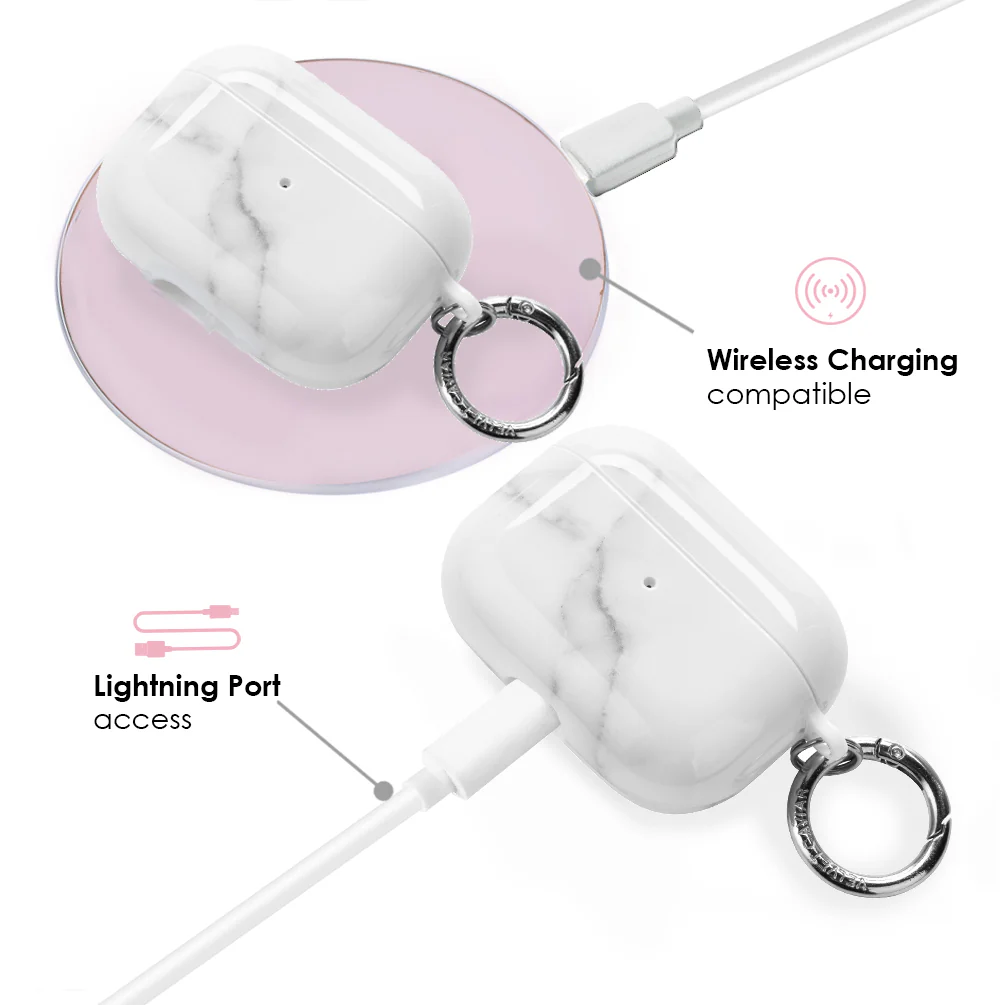 Carrara Marble AirPod Case - Image 15