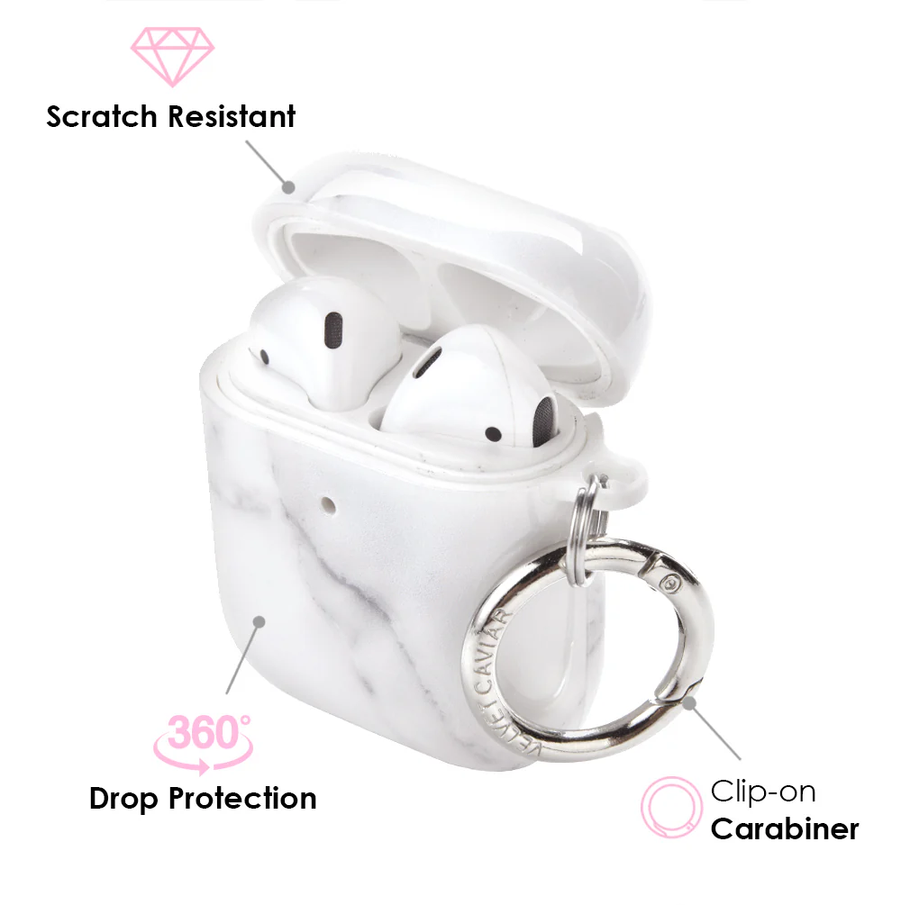 Carrara Marble AirPod Case - Image 3
