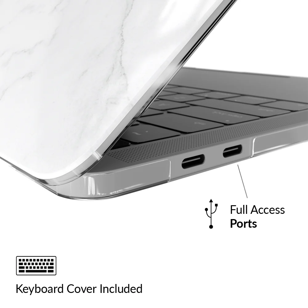 White Marble MacBook Case 2.0 - Image 4