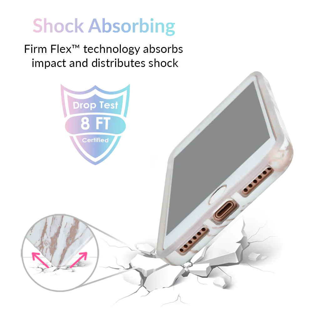 White Marble Rose Gold Chrome 2.0 iPhone Case - Image 22