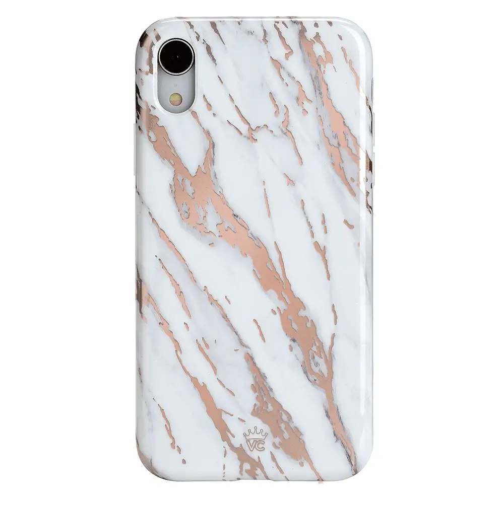 White Marble Rose Gold Chrome 2.0 iPhone Case - Image 31