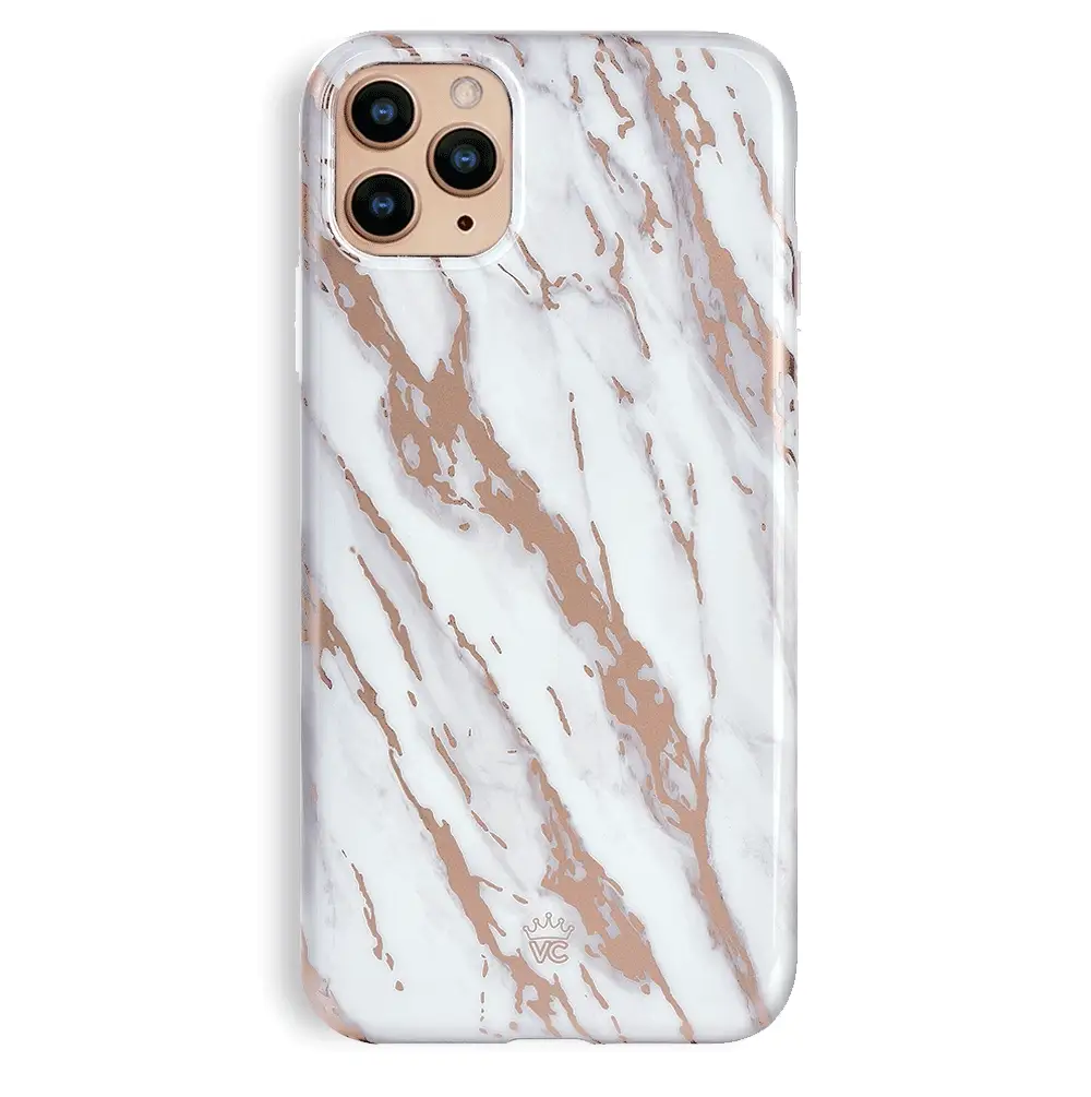 White Marble Rose Gold Chrome 2.0 iPhone Case - Image 53