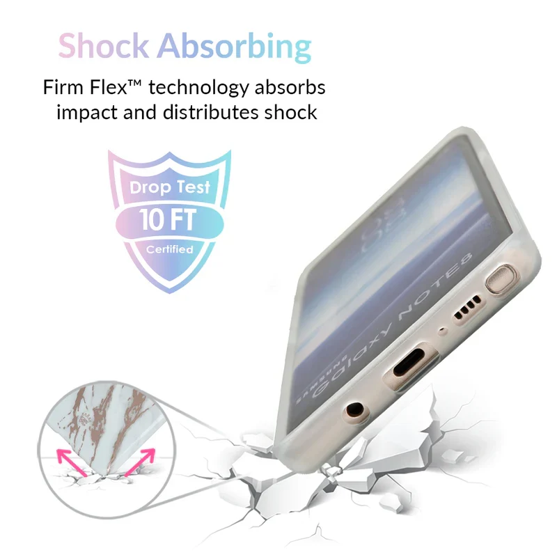 White Marble Rose Gold Chrome 2 Samsung Galaxy Case - Image 23
