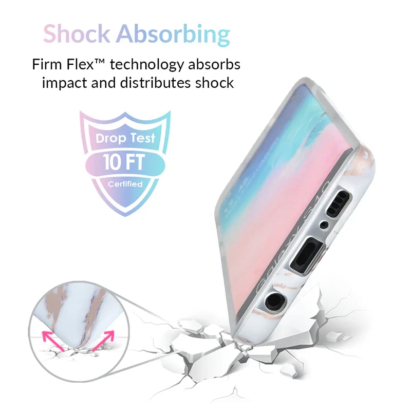 White Marble Rose Gold Chrome 2 Samsung Galaxy Case - Image 33