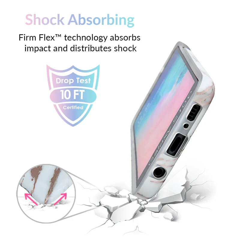 White Marble Rose Gold Chrome 2 Samsung Galaxy Case - Image 38