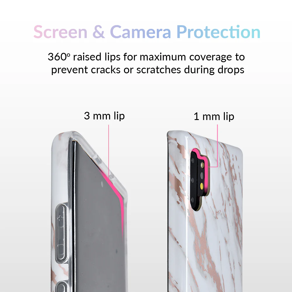 White Marble Rose Gold Chrome 2 Samsung Galaxy Case - Image 52