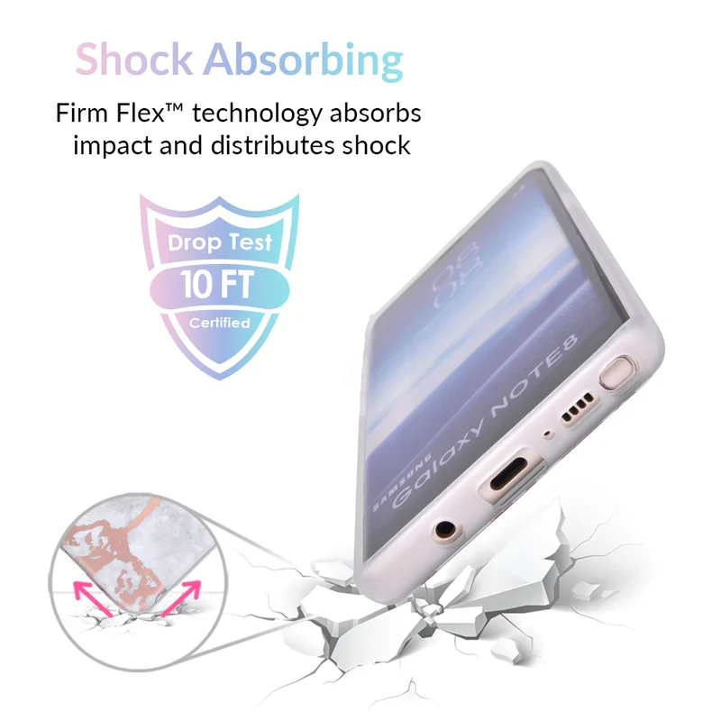 White Marble Rose Gold Chrome Samsung Galaxy Case - Image 13