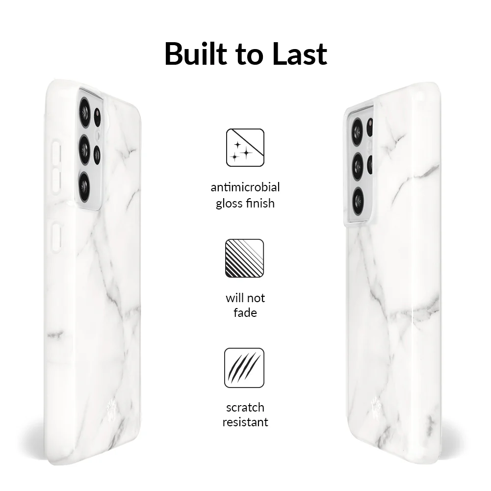 Carrara Marble Samsung Case - Image 35