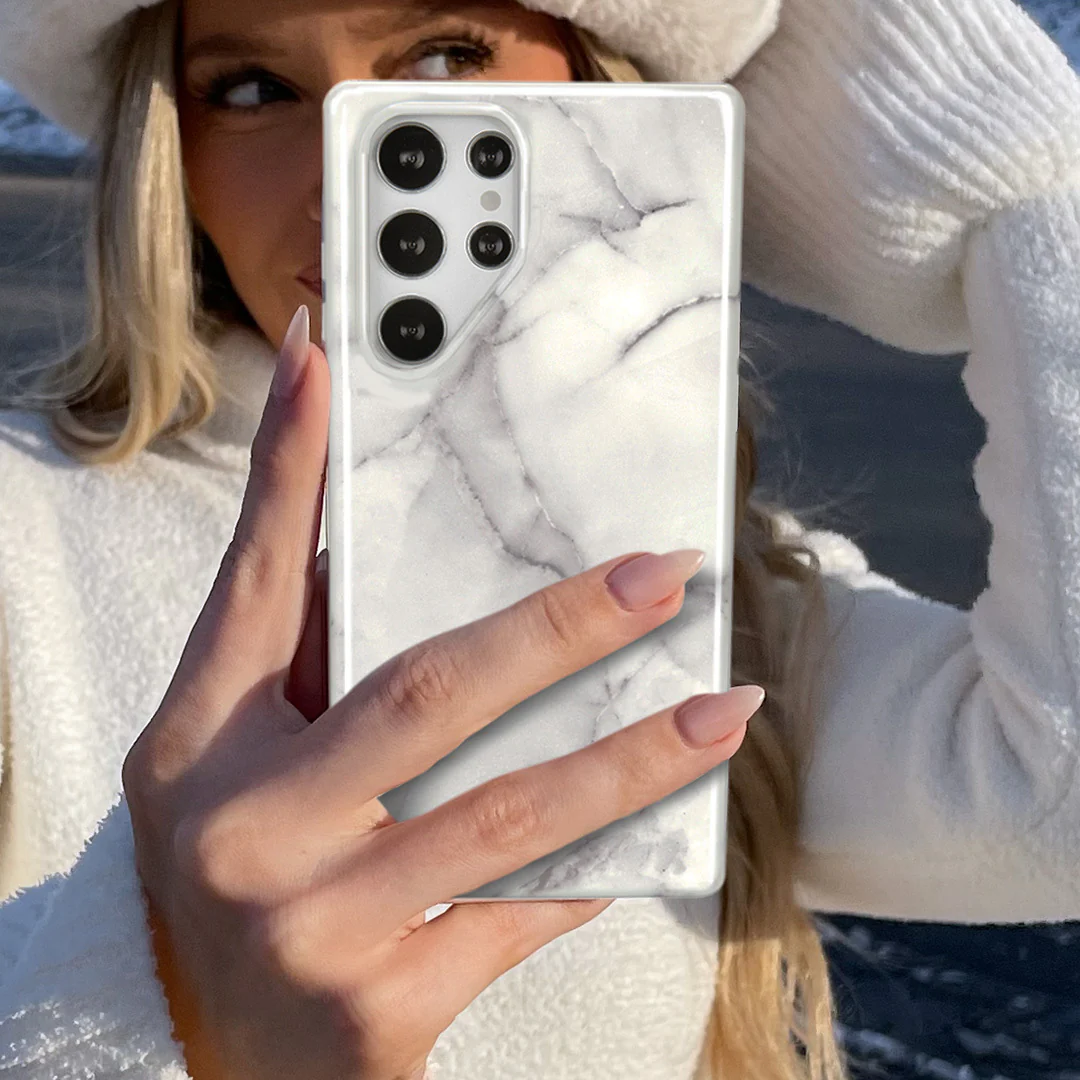 Carrara Marble Samsung Case - Image 45