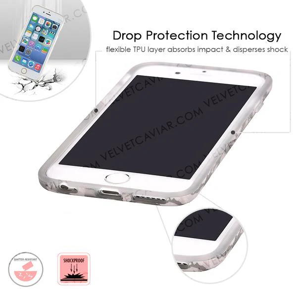 White Marble Silver Chrome iPhone Case - Image 39