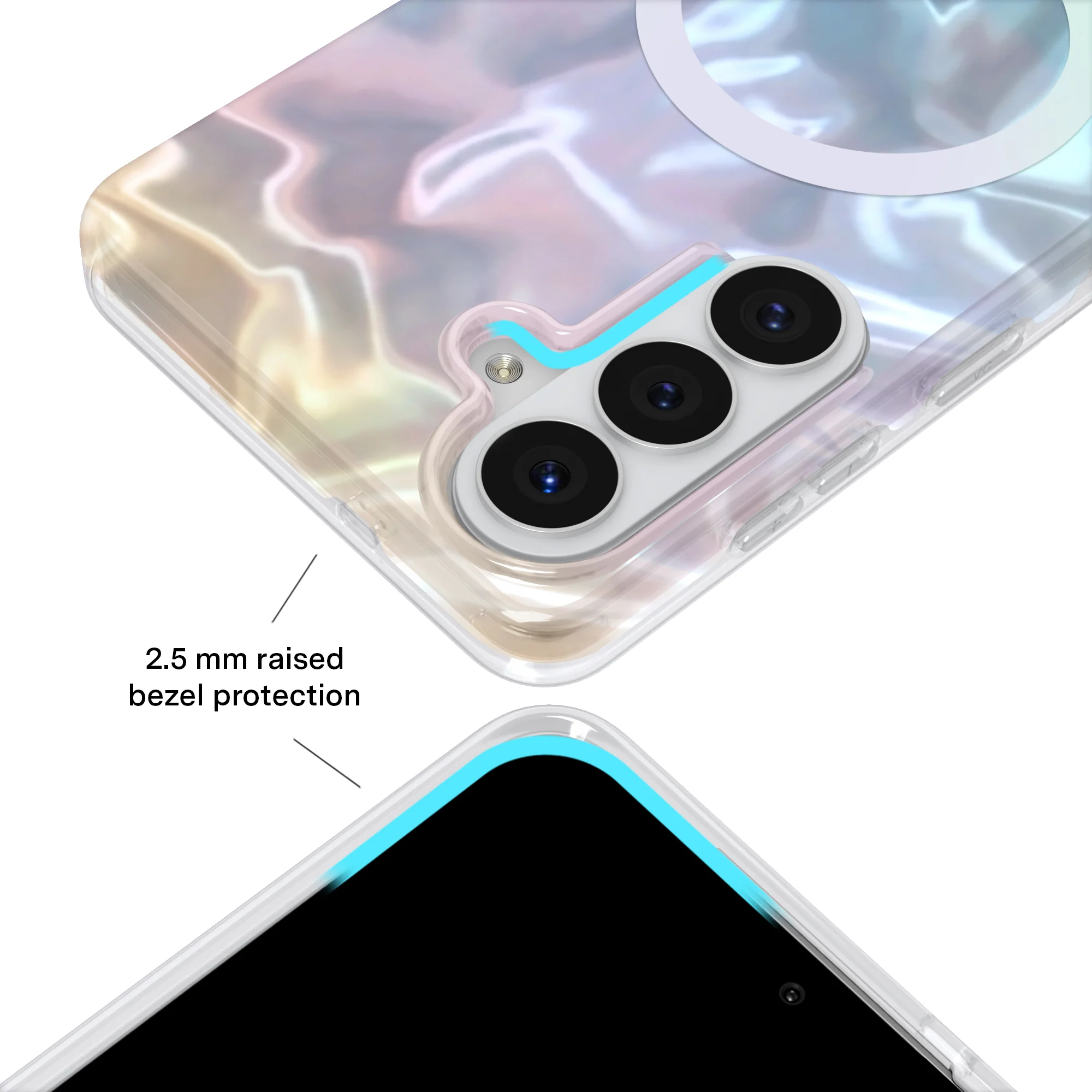 White Opal Holo Samsung Case - Image 12