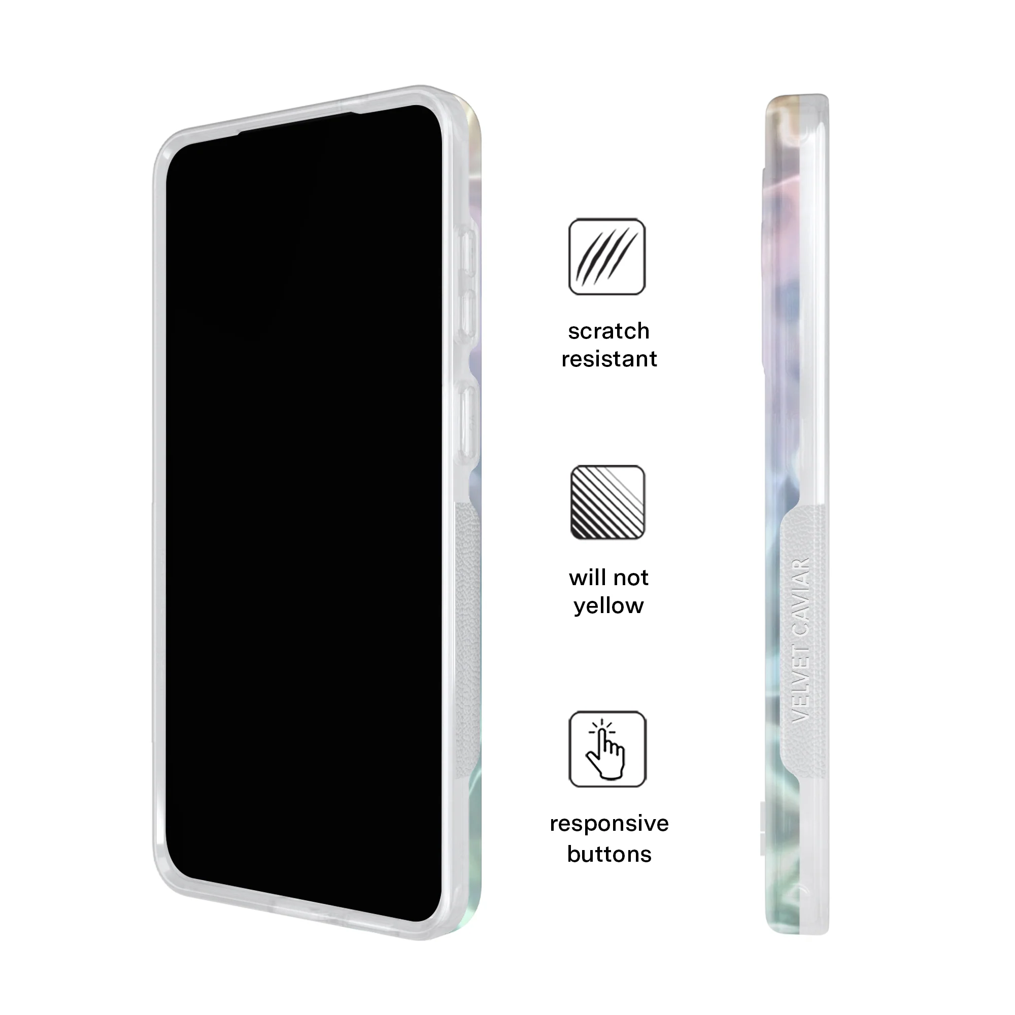 White Opal Holo Samsung Case - Image 15