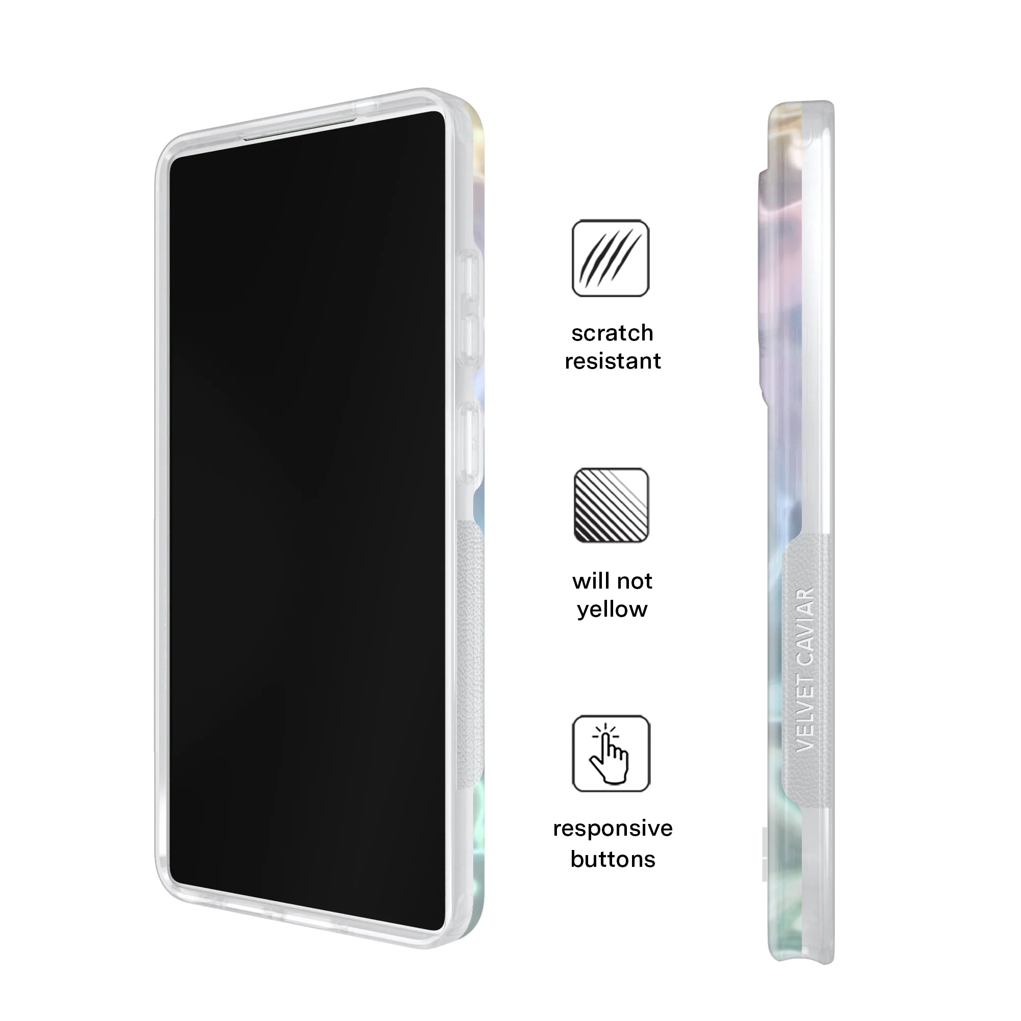 White Opal Holo Samsung Case - Image 5