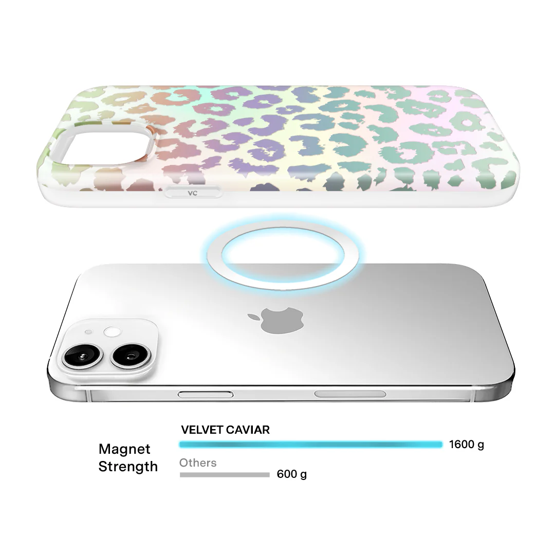 White Opal Leopard iPhone Case - Image 114