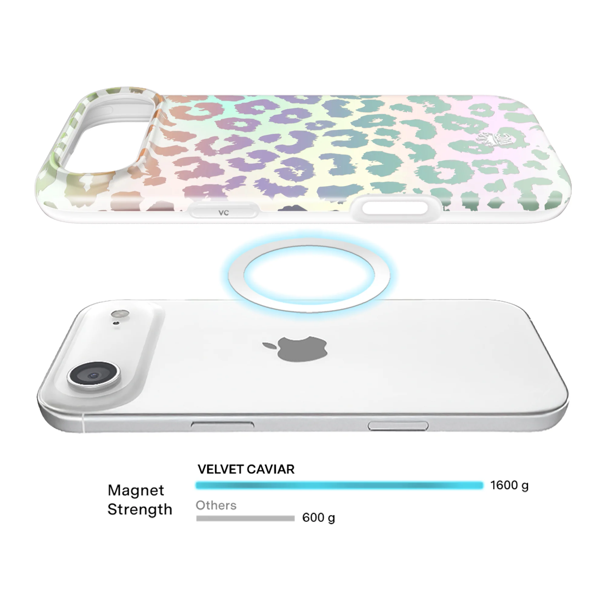 White Opal Leopard iPhone Case - Image 119