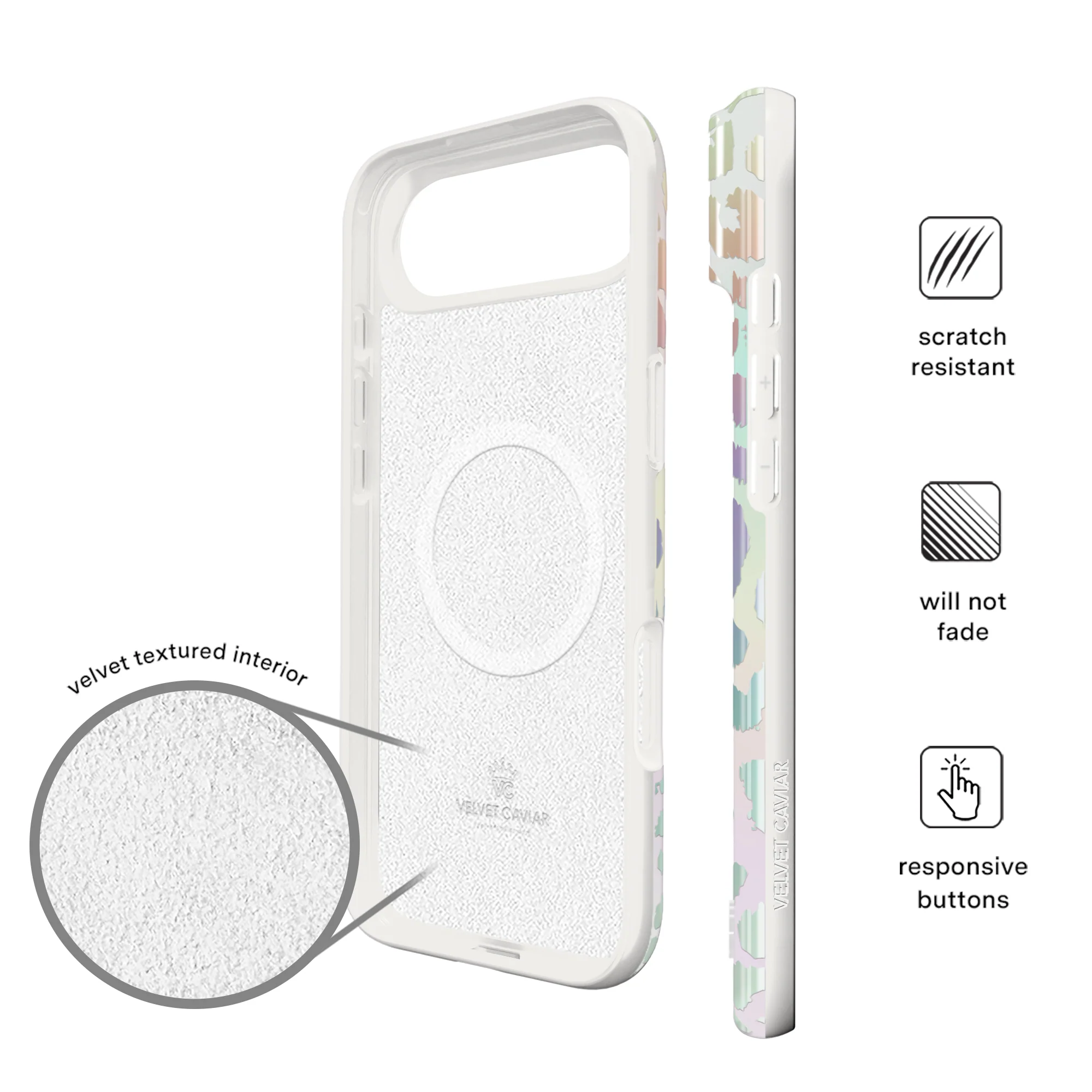 White Opal Leopard iPhone Case - Image 120