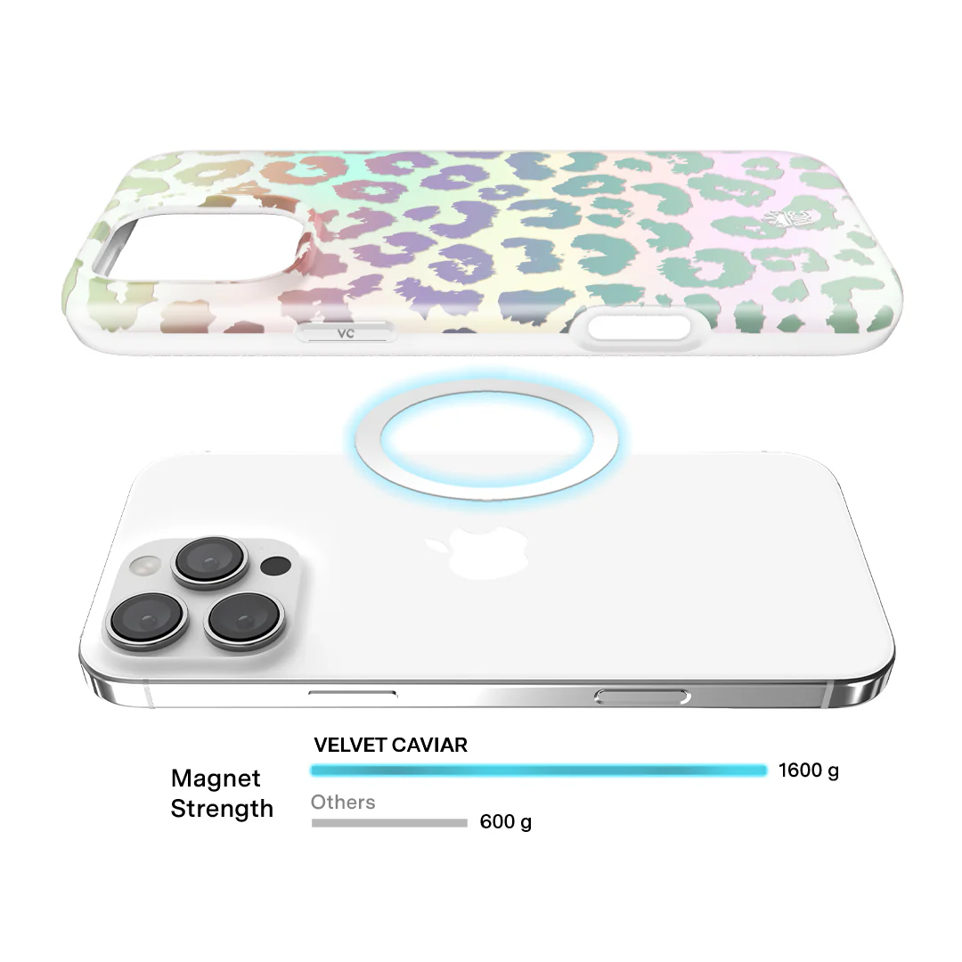 White Opal Leopard iPhone Case - Image 19