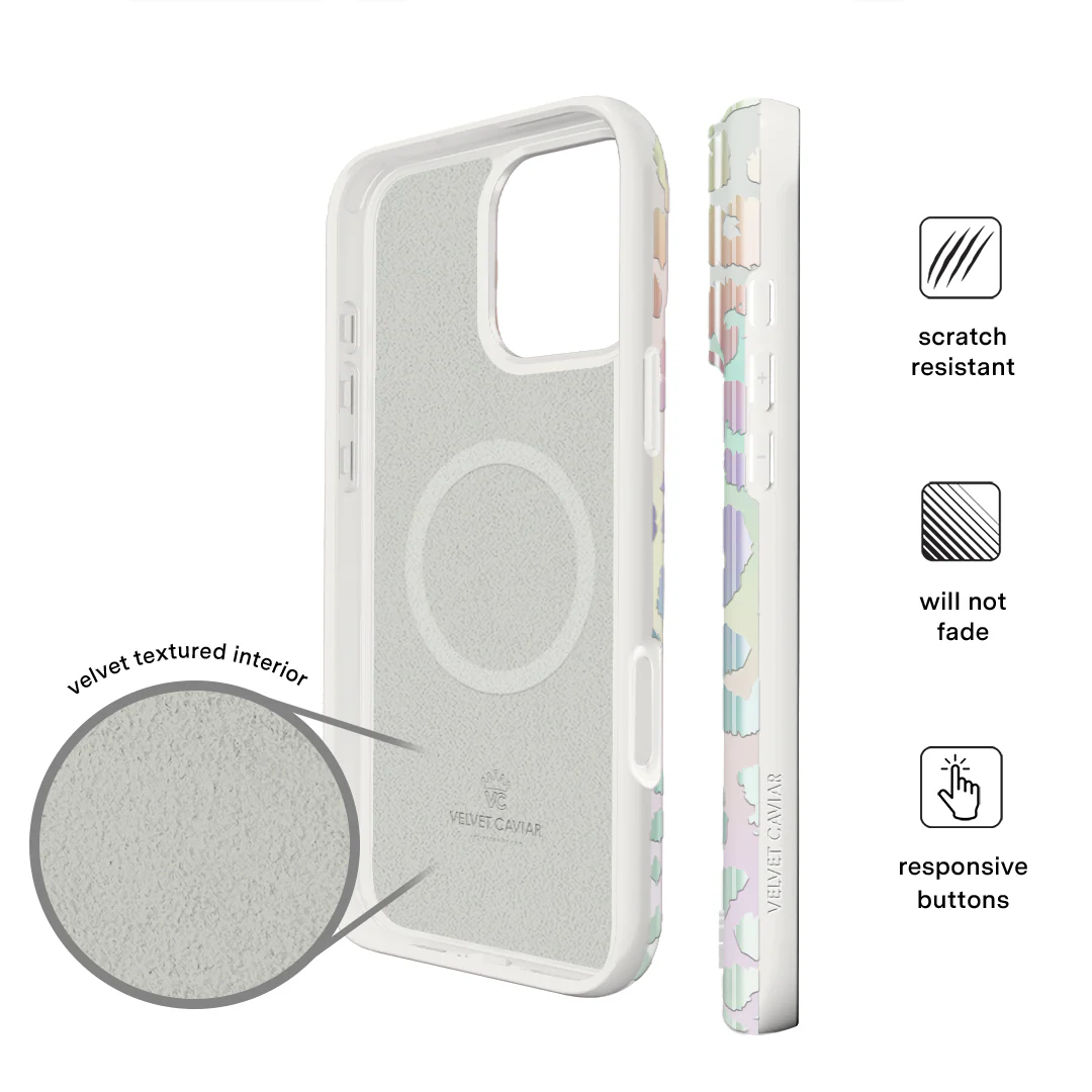 White Opal Leopard iPhone Case - Image 25