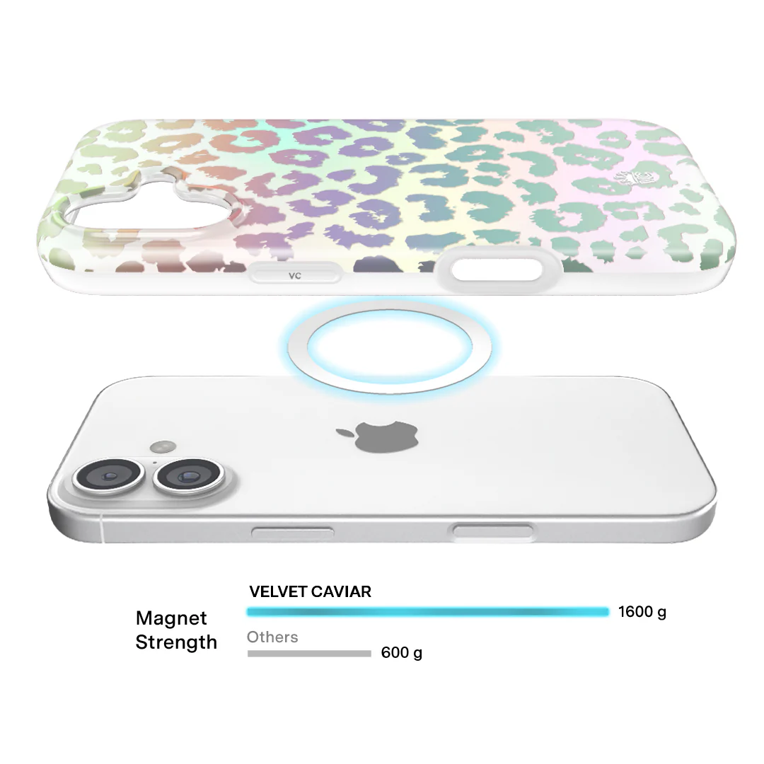 White Opal Leopard iPhone Case - Image 29
