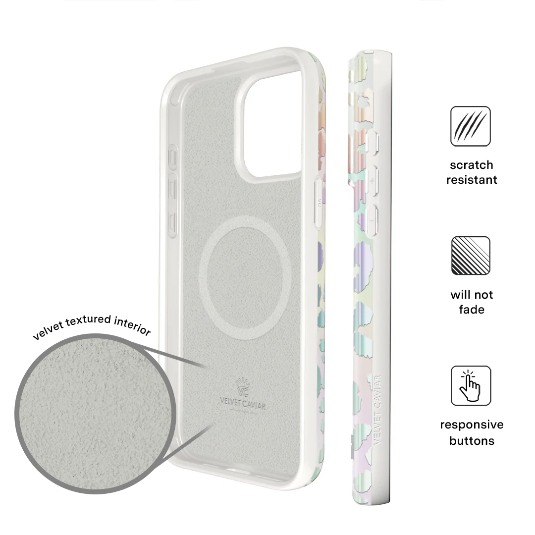 White Opal Leopard iPhone Case - Image 45