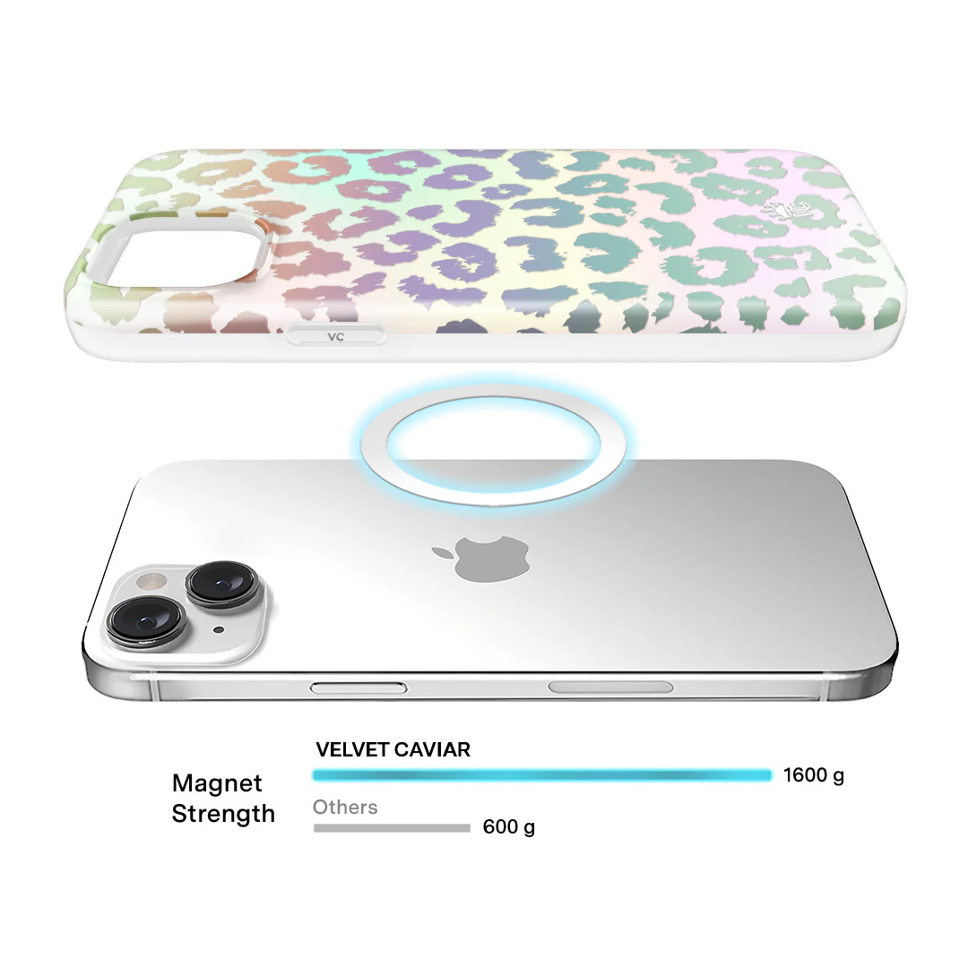 White Opal Leopard iPhone Case - Image 49