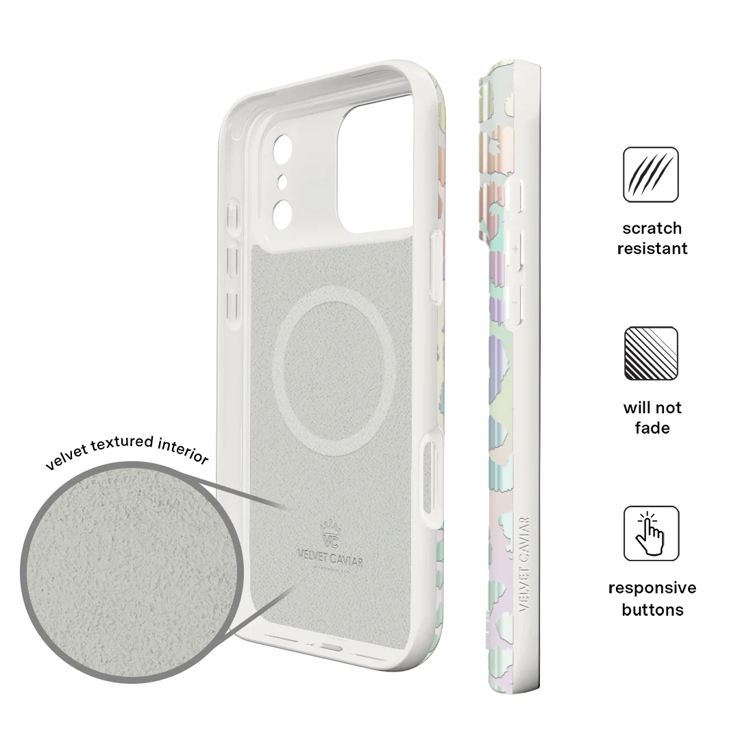 White Opal Leopard iPhone Case - Image 5