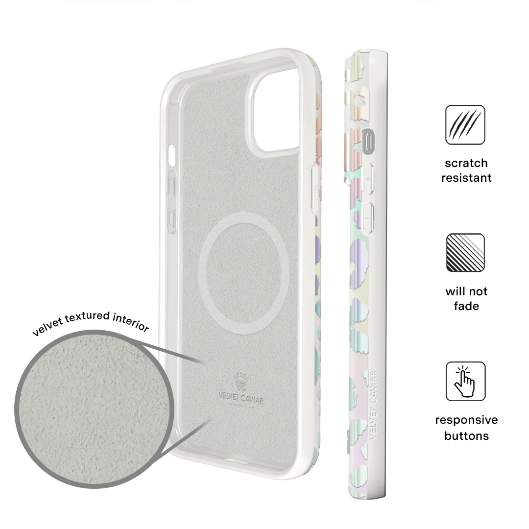 White Opal Leopard iPhone Case - Image 50