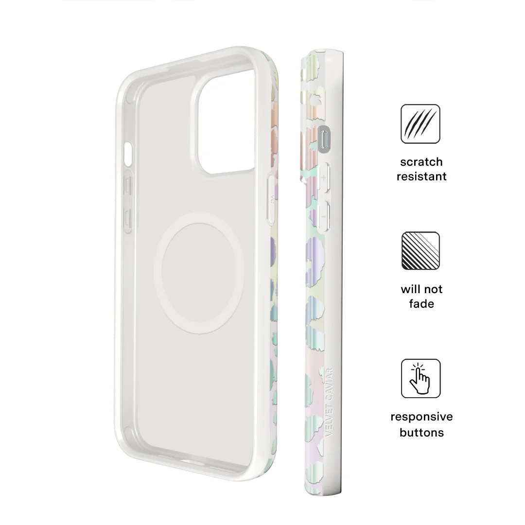 White Opal Leopard iPhone Case - Image 65