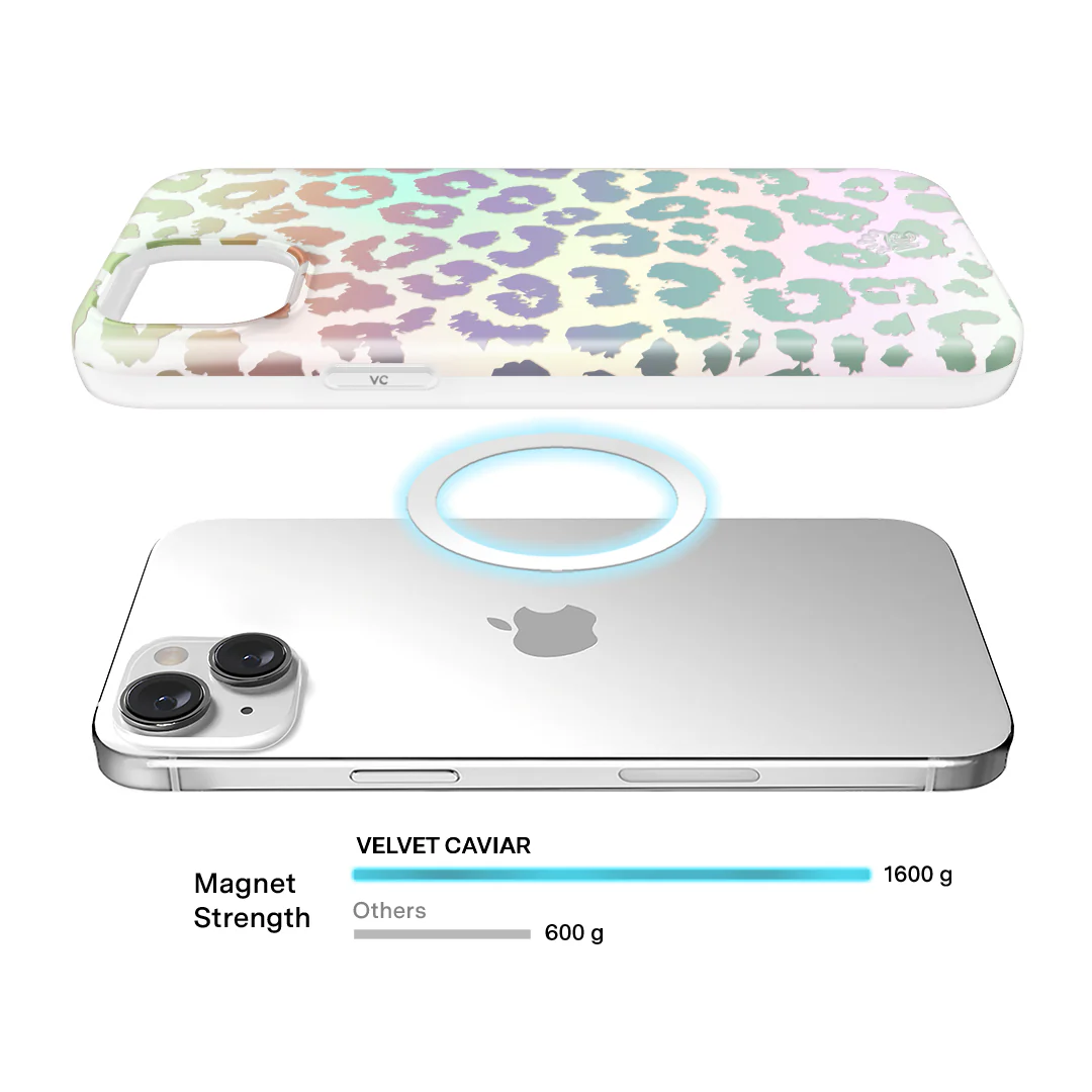 White Opal Leopard iPhone Case - Image 69