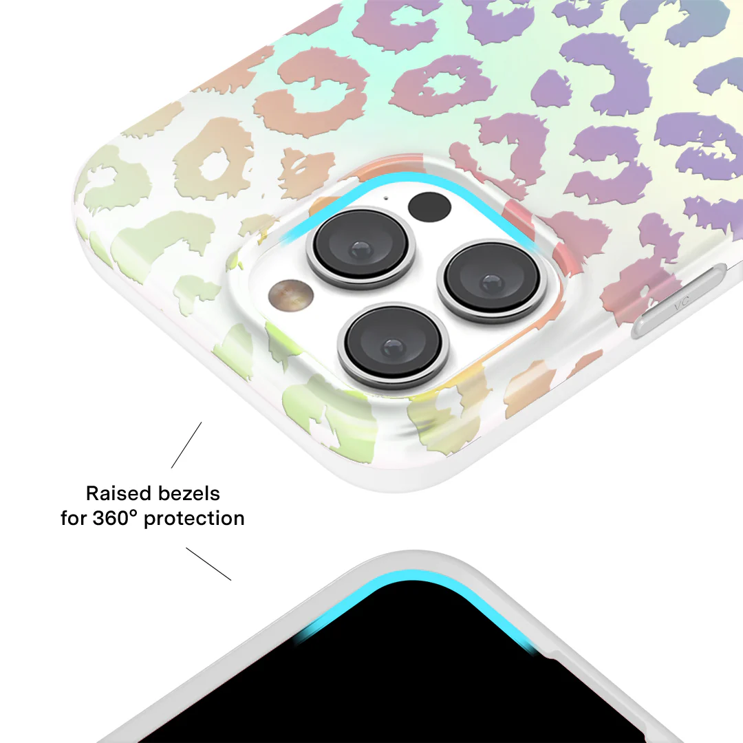 White Opal Leopard iPhone Case - Image 83