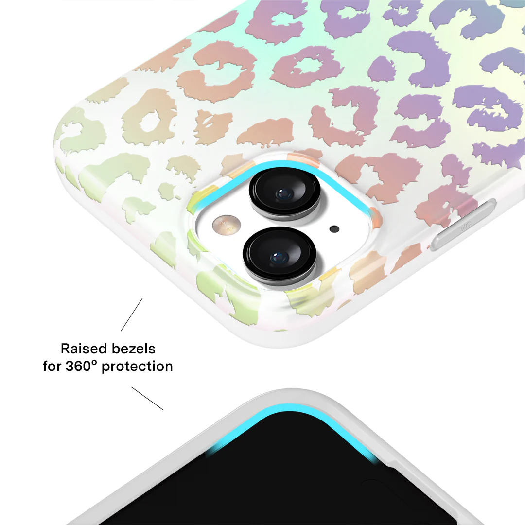 White Opal Leopard iPhone Case - Image 88