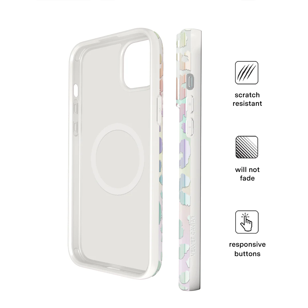 White Opal Leopard iPhone Case - Image 90