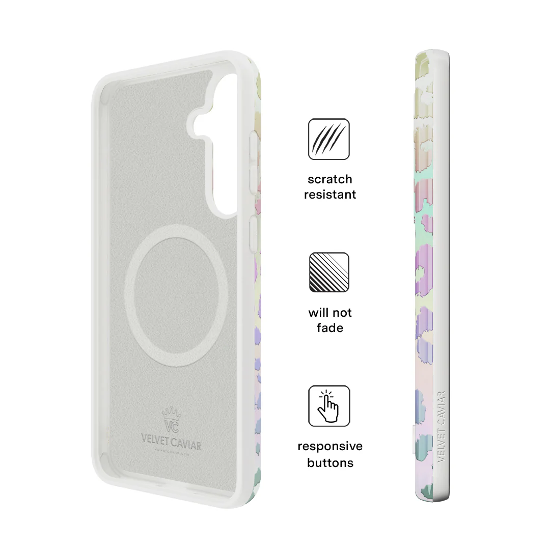 White Opal Leopard Samsung Case - Image 15