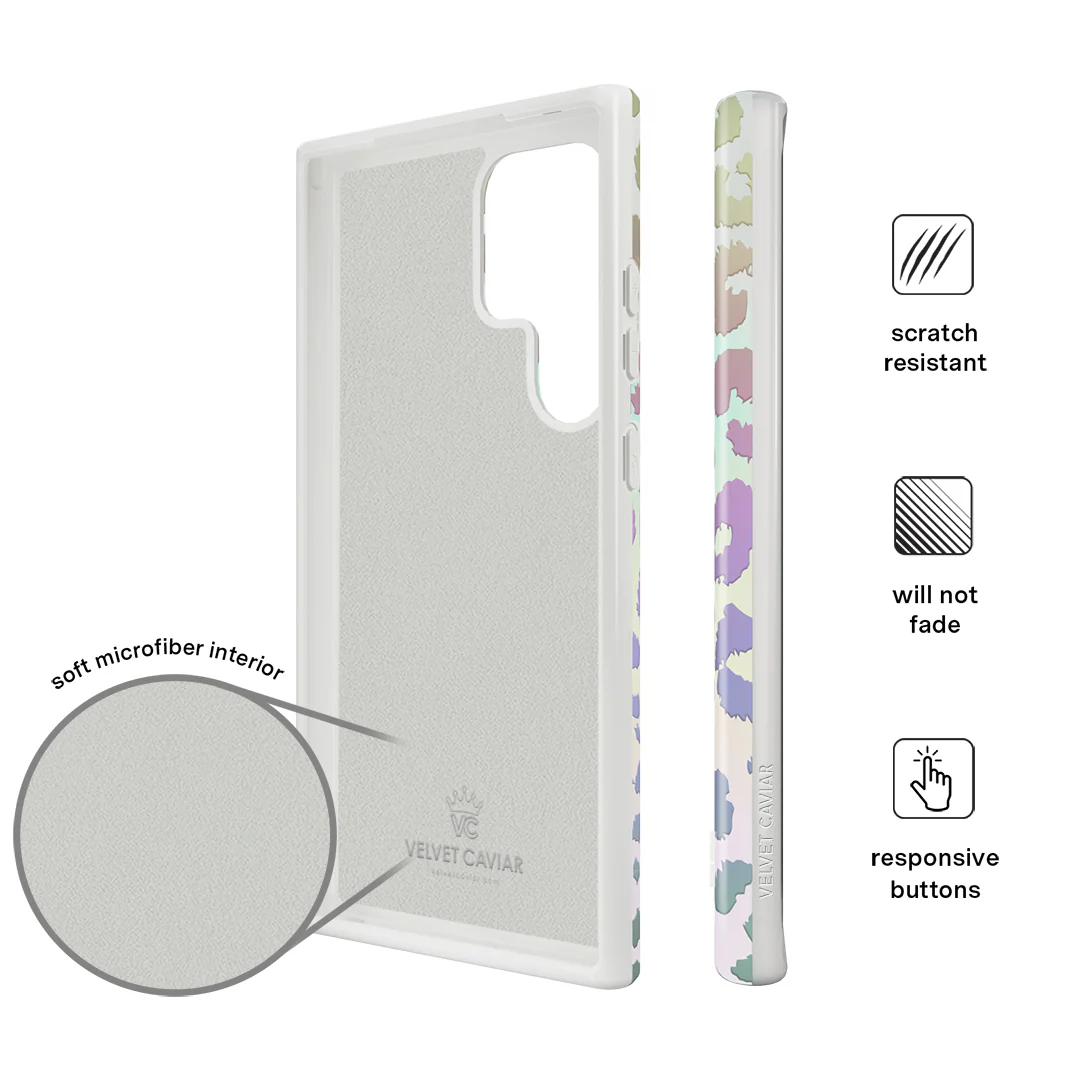 White Opal Leopard Samsung Case - Image 20