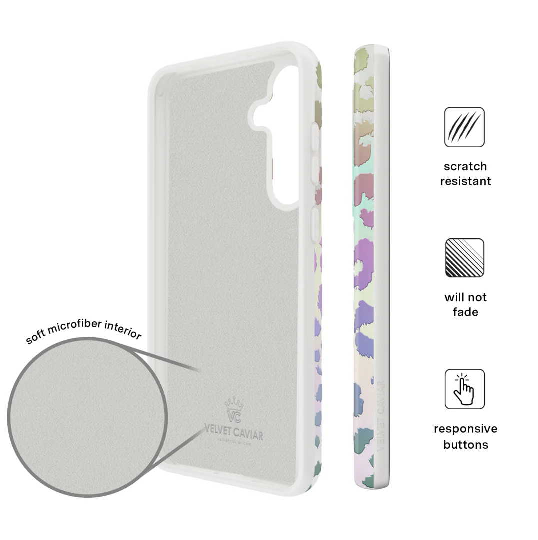 White Opal Leopard Samsung Case - Image 30